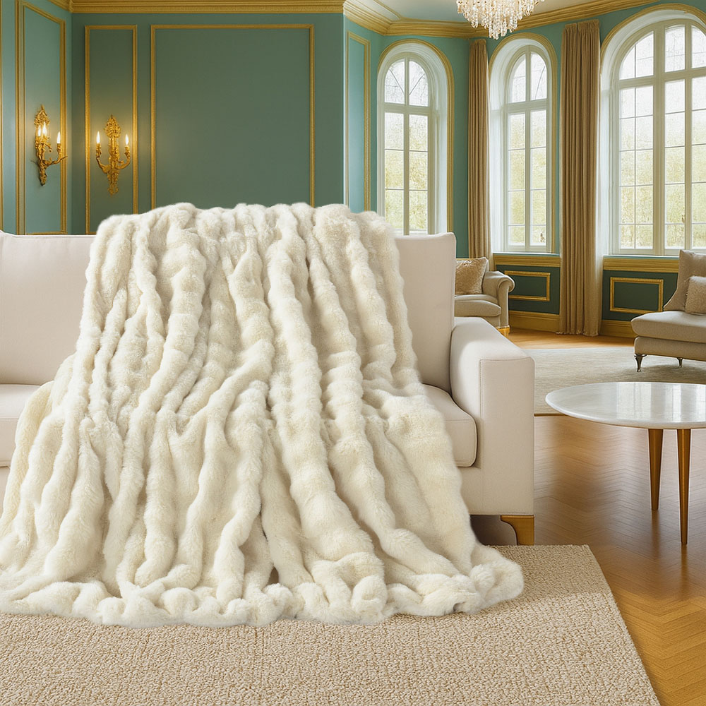 Sweet Dreams Beige Alpine Throw 200 x 240cm Image 3