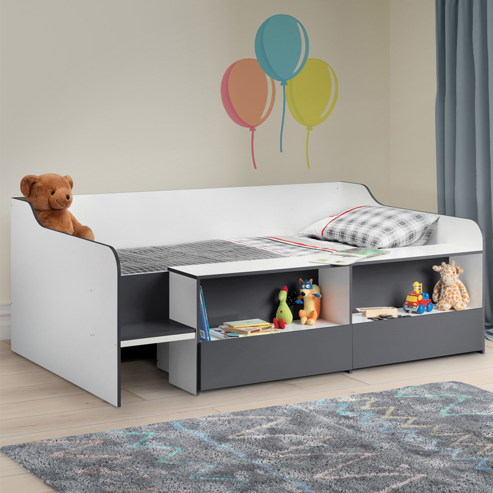 Julian Bowen Stella Charcoal and White Low Sleeper Wilko