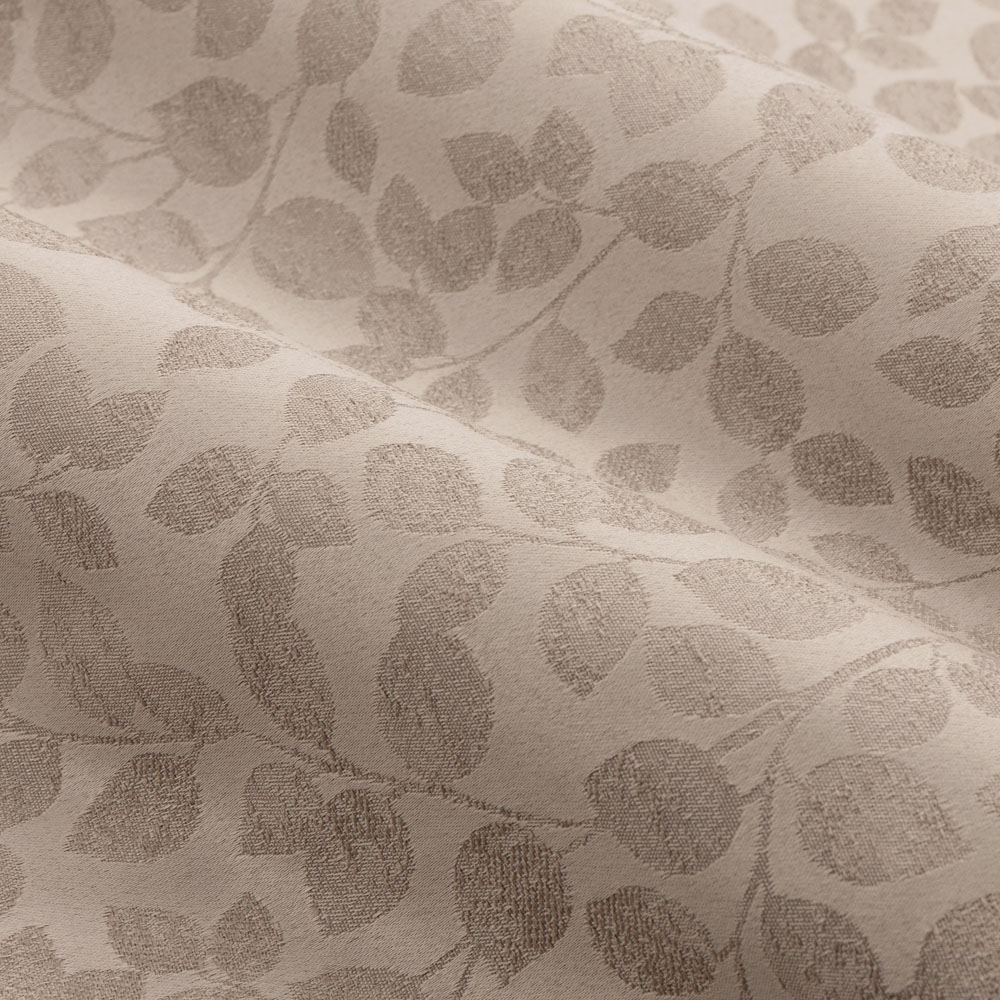 Wylder Grace Leaf Taupe Jacquard Fully Lined Eyelet Curtains 168 x 183cm Image 6