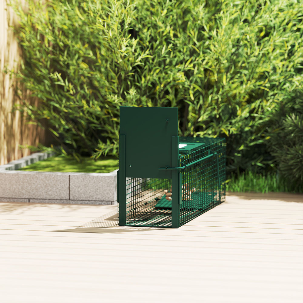 Outsunny Dark Green Single Door Rat Trap Image 3