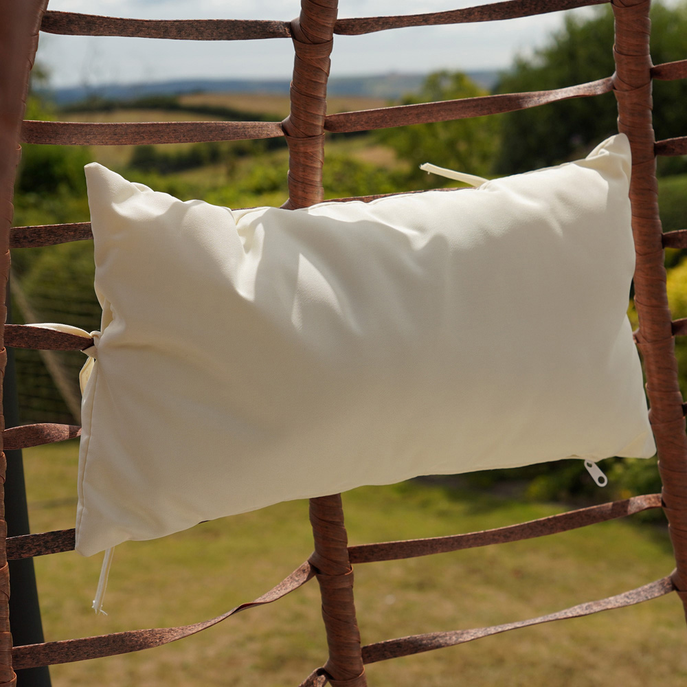 Artemis Home Appleford Single Cream Hanging Egg Pod Chair Image 2