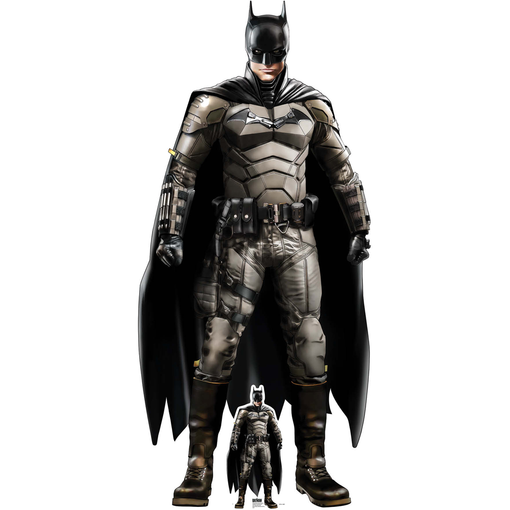 Star Cutouts Batman Robert Pattinson Graphic Art Style Cardboard Cutout 6.5ft Image 1