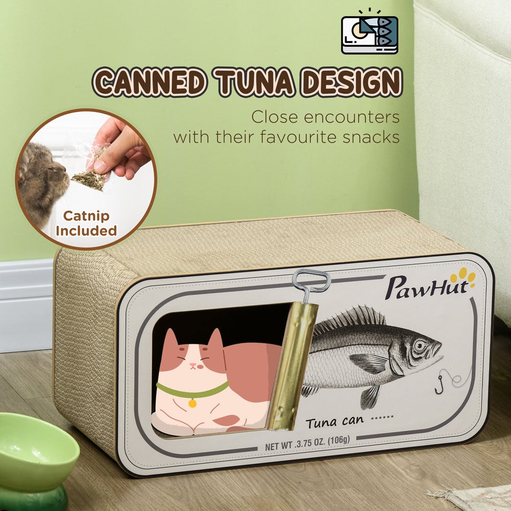 PawHut Cat Scratching Board with Catnip Image 5