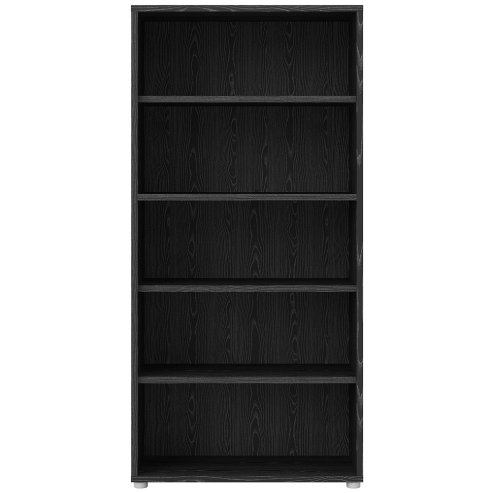 Florence 4 Shelf Black Woodgrain Bookcase Image 3