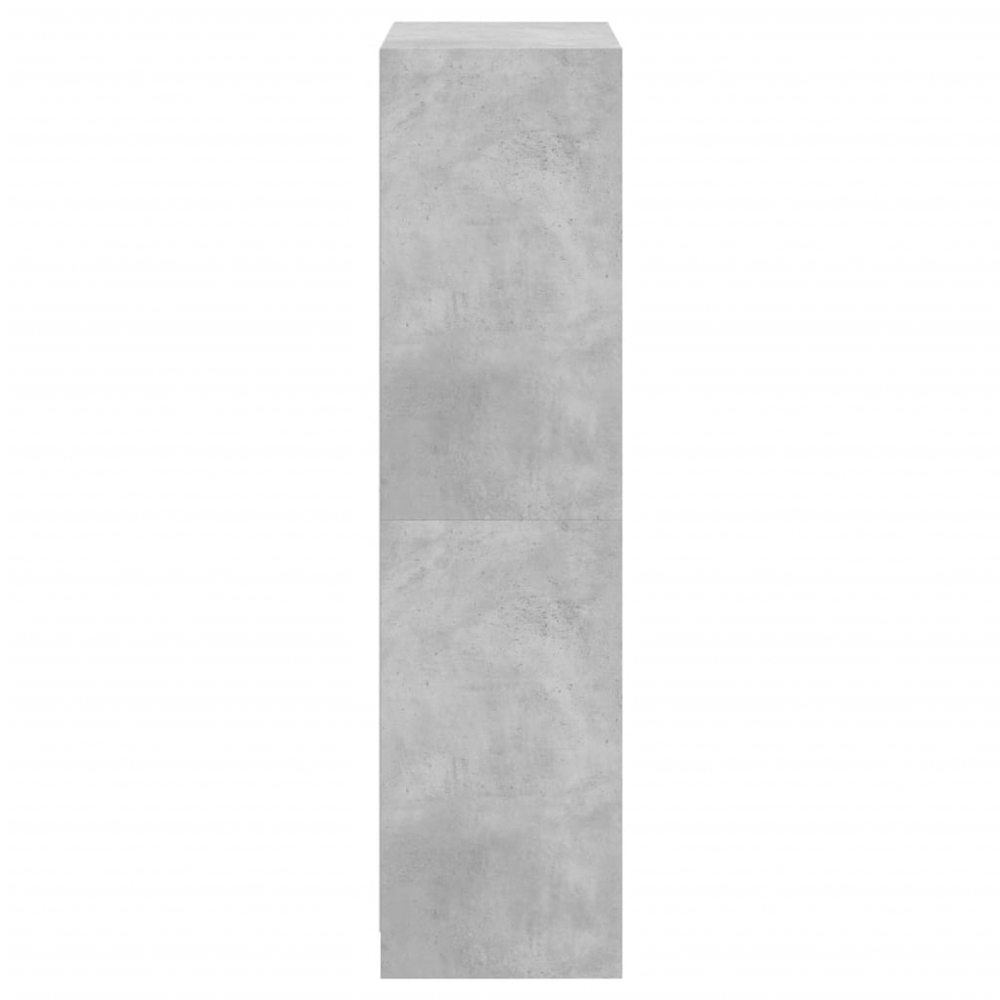 vidaXL 4 Door Concrete Grey Highboard Image 8