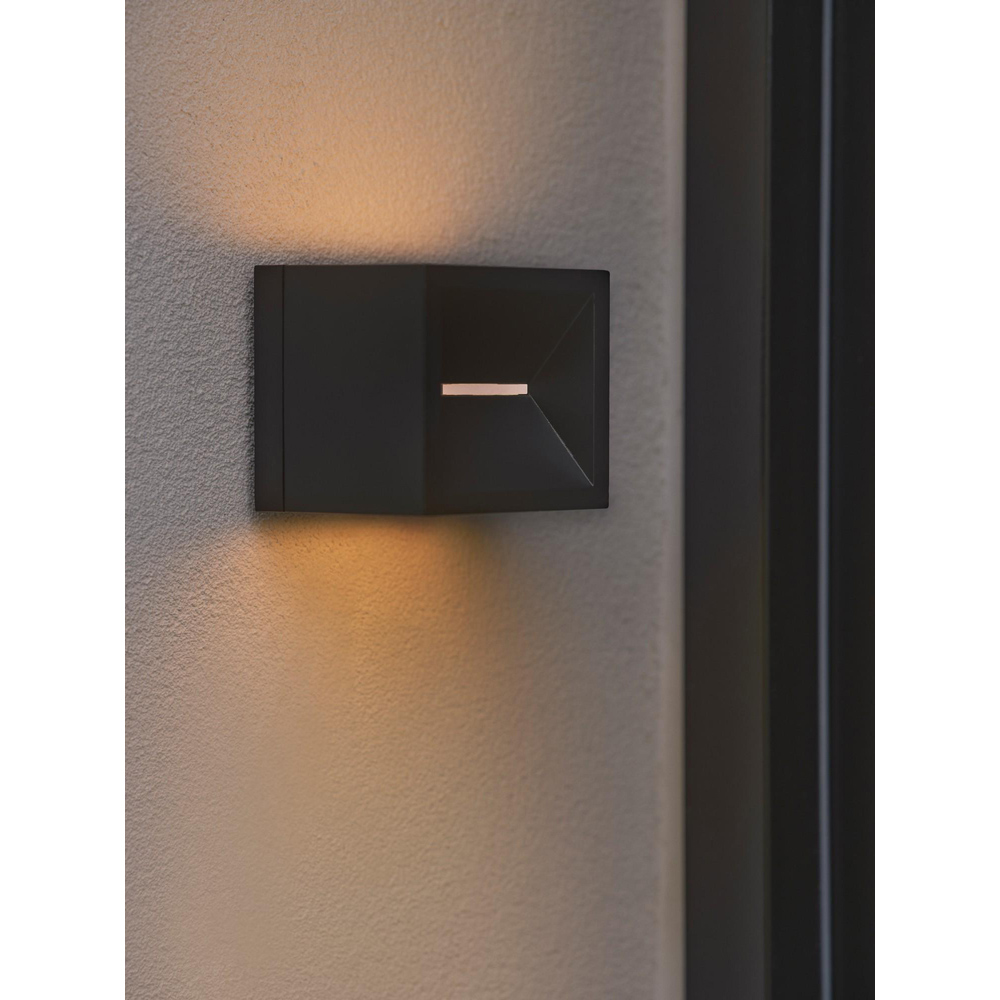 Nordlux Rivo 240 Lumens 3000K Black LED Wall Light Image 2