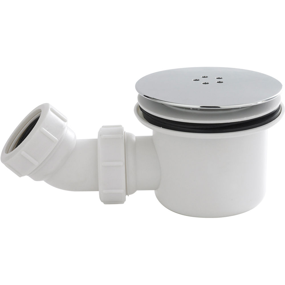 nuie Chrome Fast Flow Shower Waste Image 1