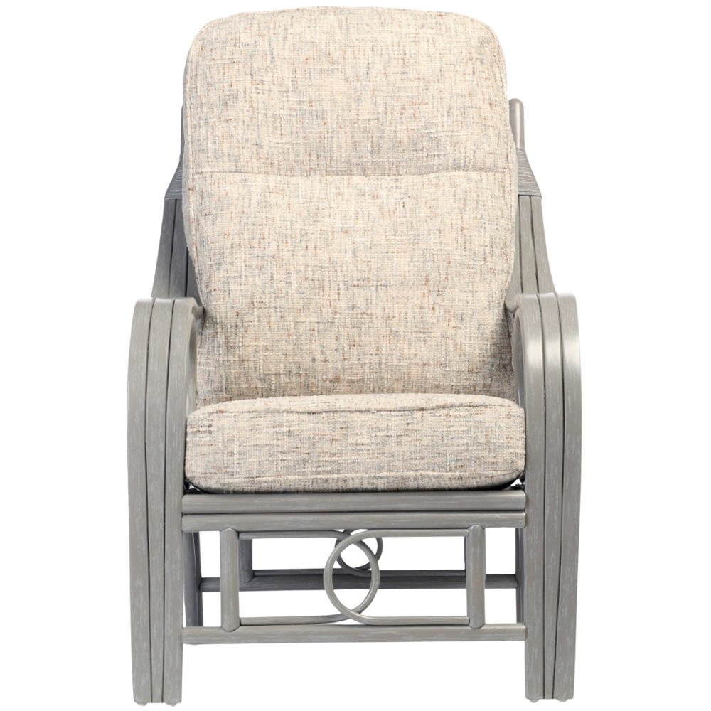 Desser Furniture Madrid Grey Natural Rattan Farrow Armchair Image 3