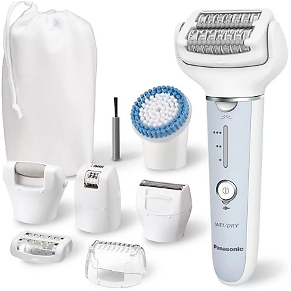 Panasonic ES-EY90-A511 White Double Disc Wet and Dry Epilator with 60 Tweezers Image 2