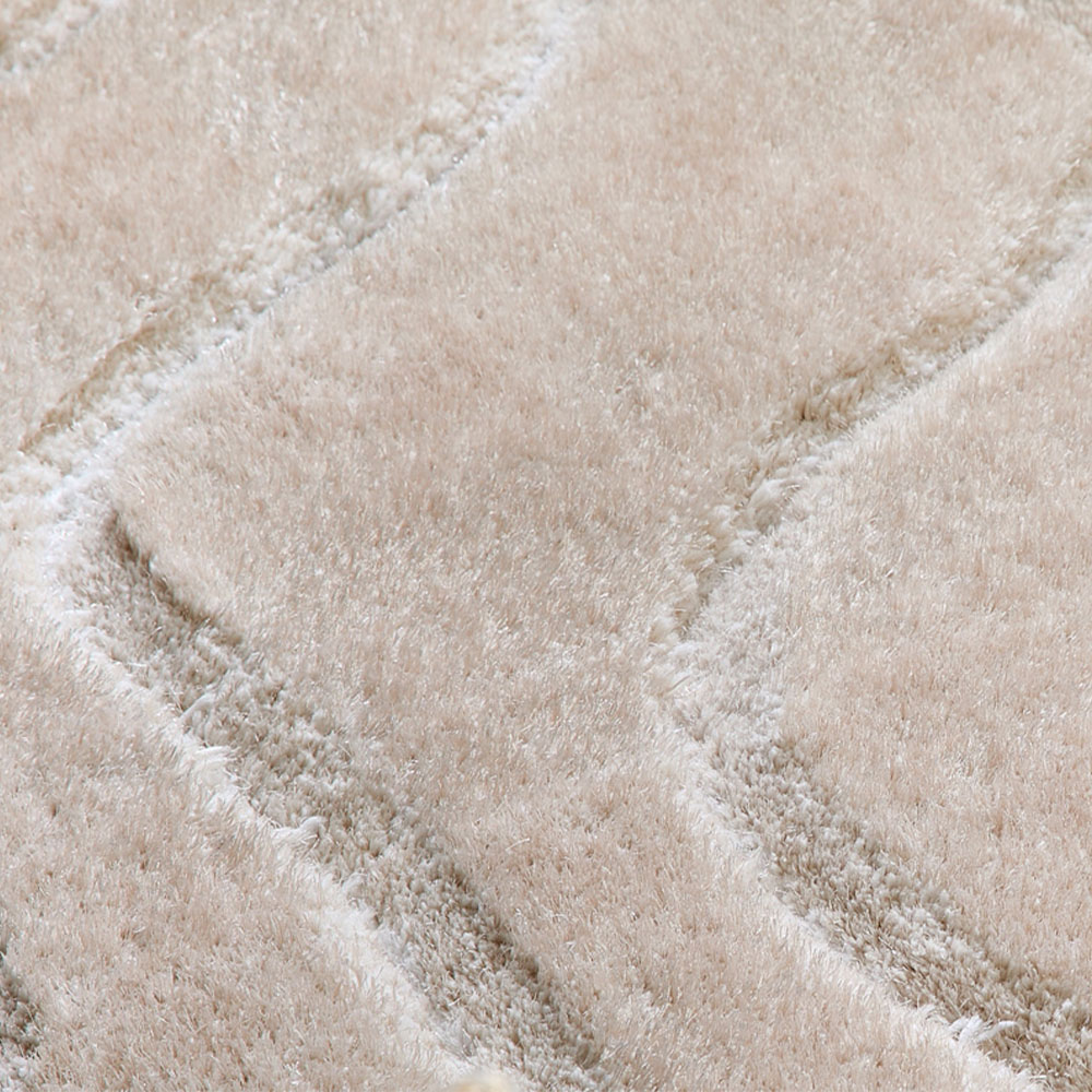 Origins Carved Wave Cream Soft Rug 120 x 170cm Image 4