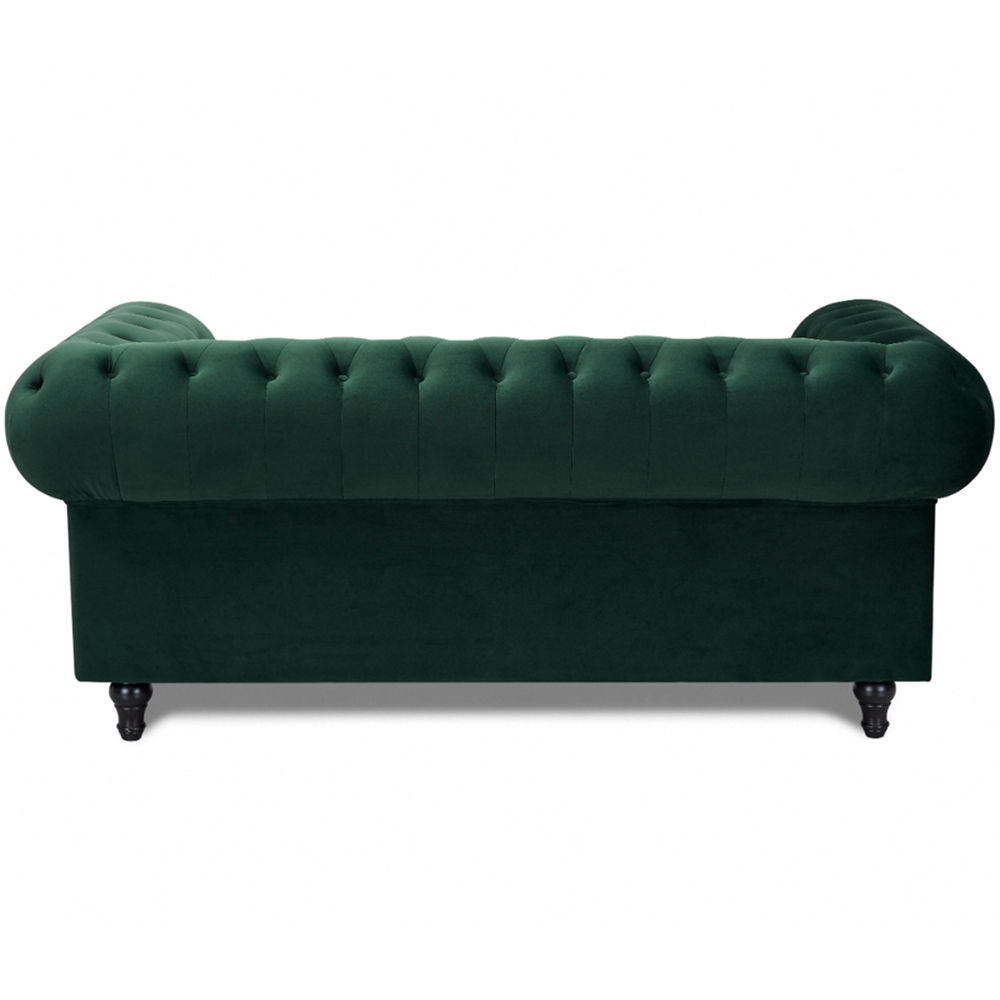 Home Detail Chesterfield 2 Seater Pleat Green Velvet Sofa Image 5