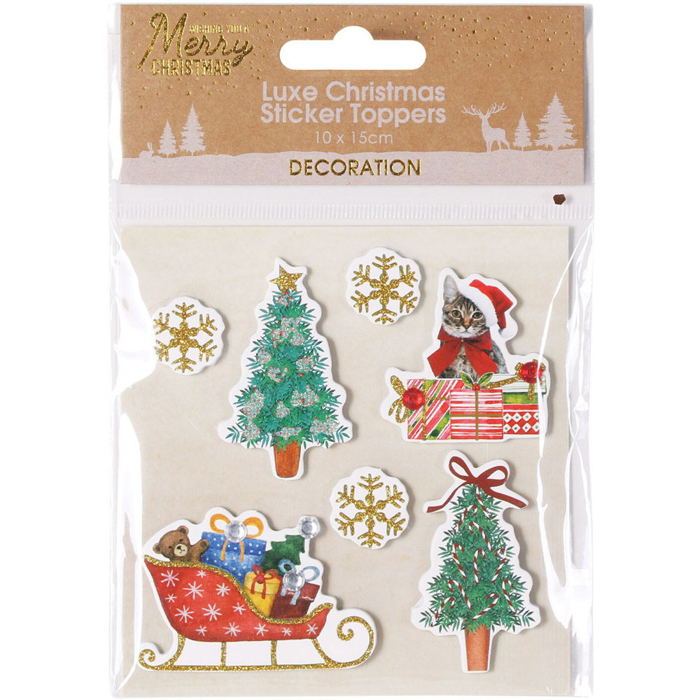 Luxe Christmas Sticker Toppers Image
