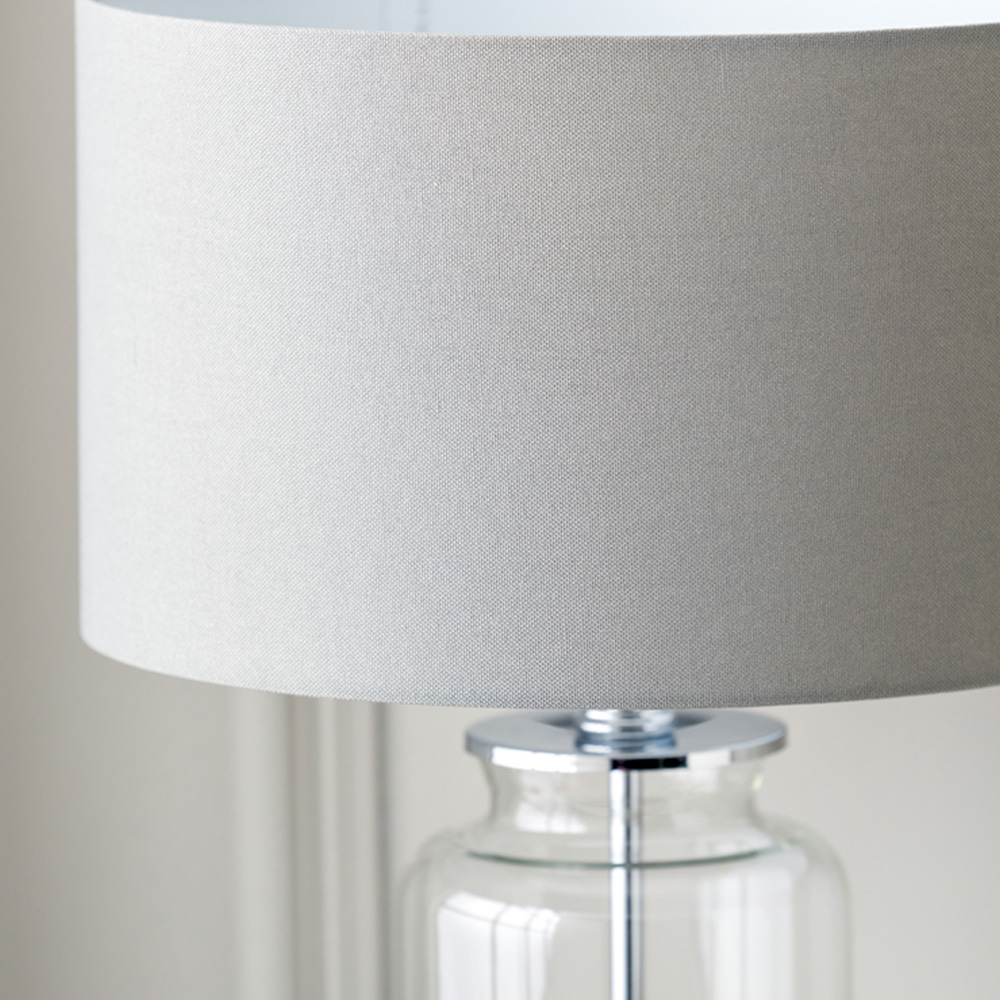 Pacific Lifestyle Vivienne Grey Ombre Glass Table Lamp Image 4