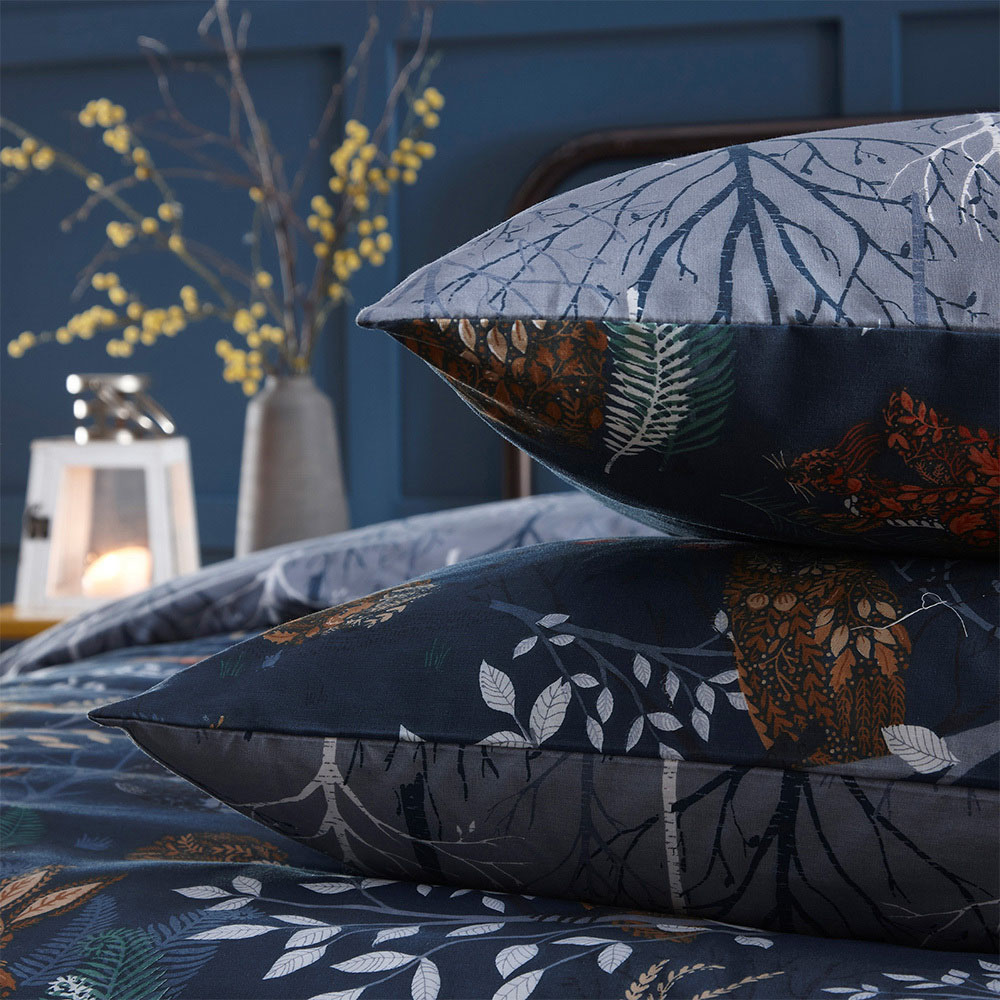 furn. Forest Fauna Single Navy Duvet Set Image 2