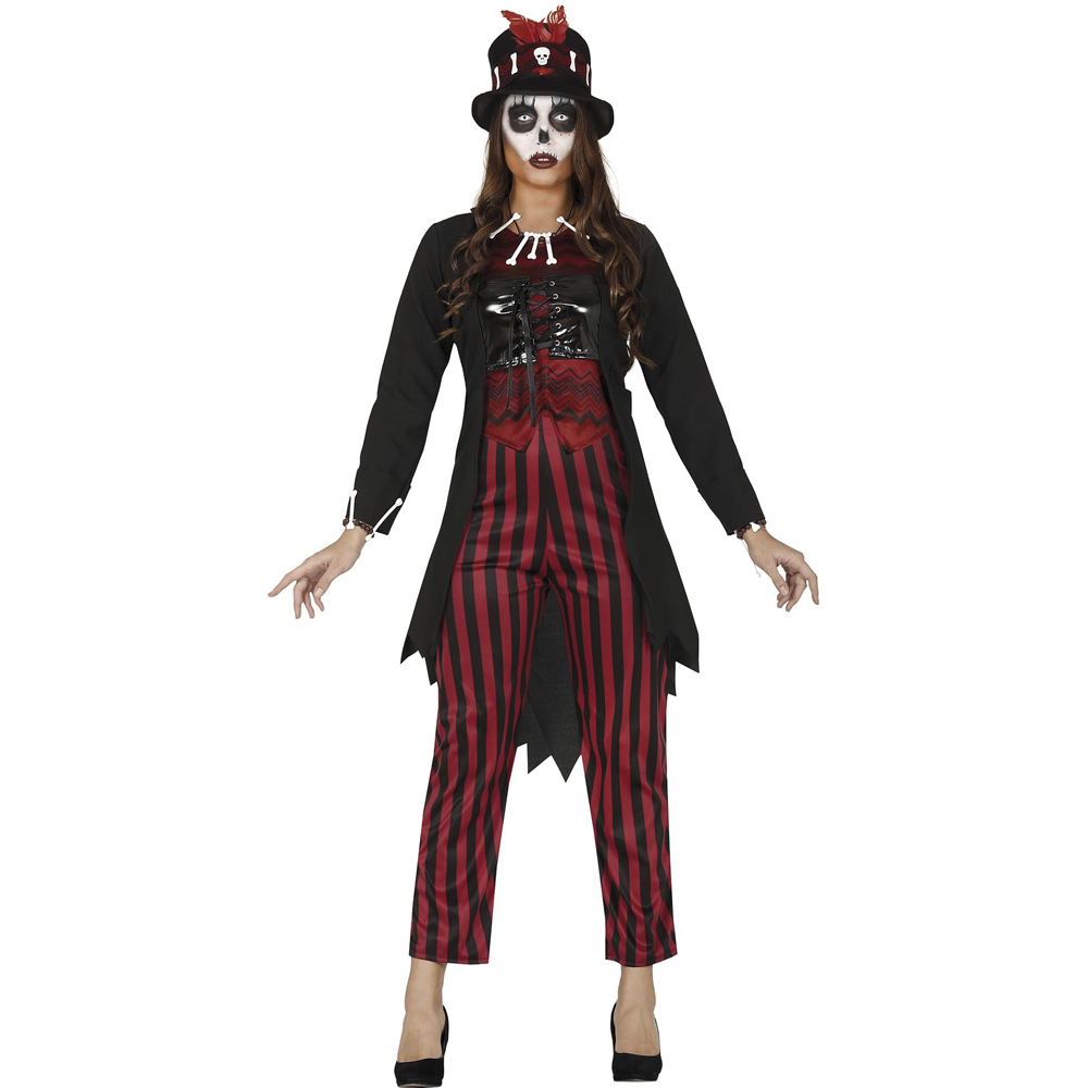 Fiestas Guirca Voodoo Witch Black and Red Halloween Costume Large Image 1