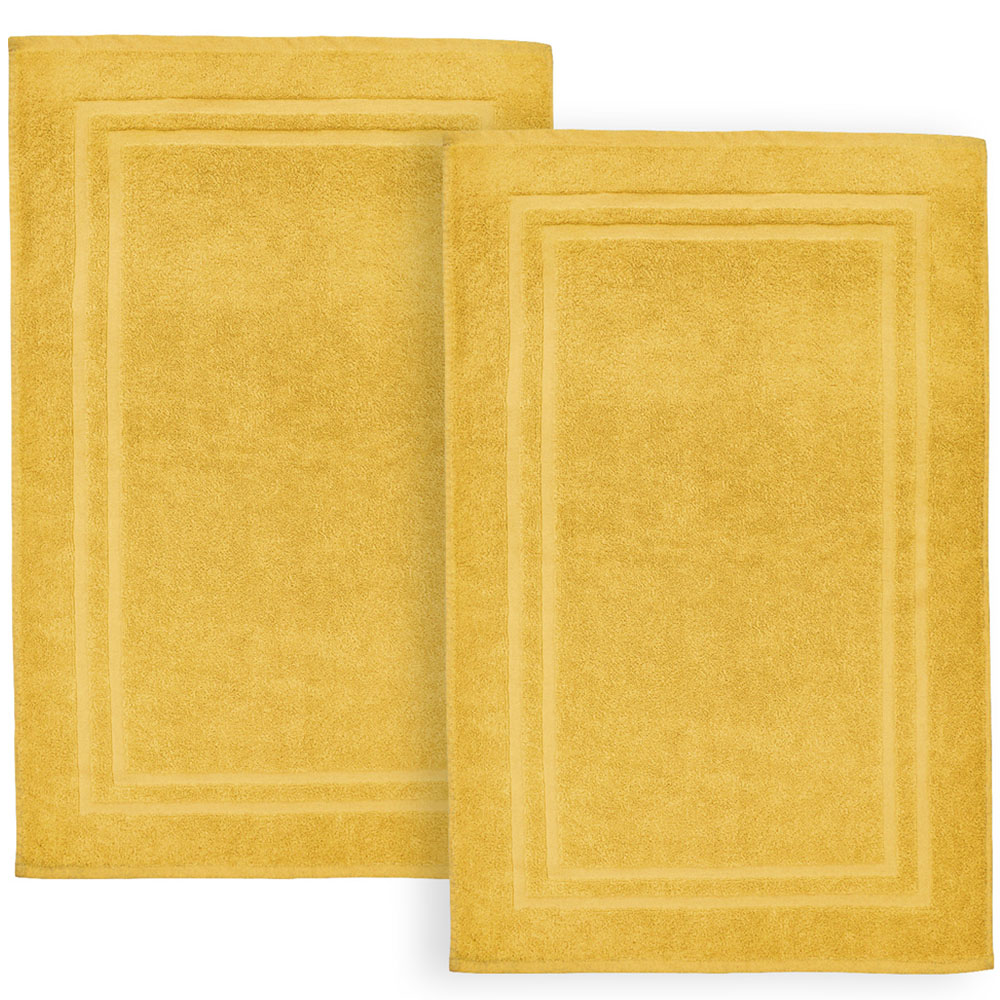 Velosso Ochre Cotton Hotel Bath Mat Image 3