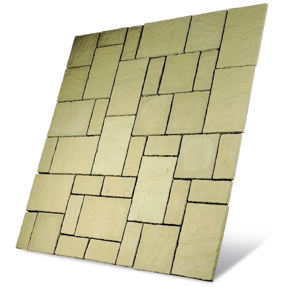 Bowland Stone Cathedral Paving Kit 7.29m2 Weathered York Image 1