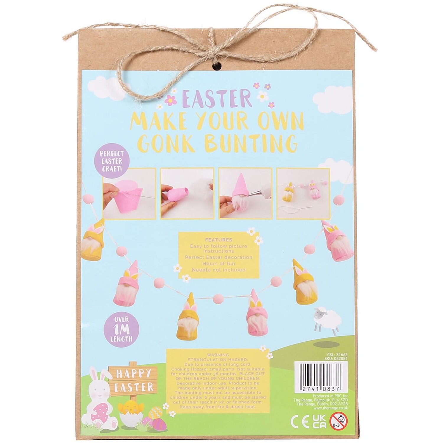 Easter Make Your Own Gonk Bunting Kit Image 1