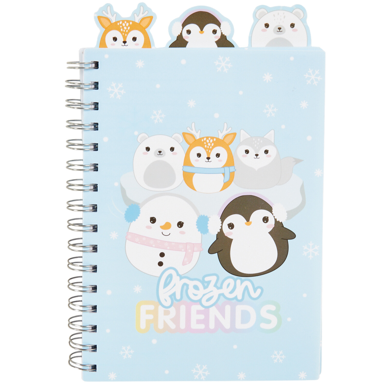 Frozen Friends Spiral Notebook A5 - Blue Image 1