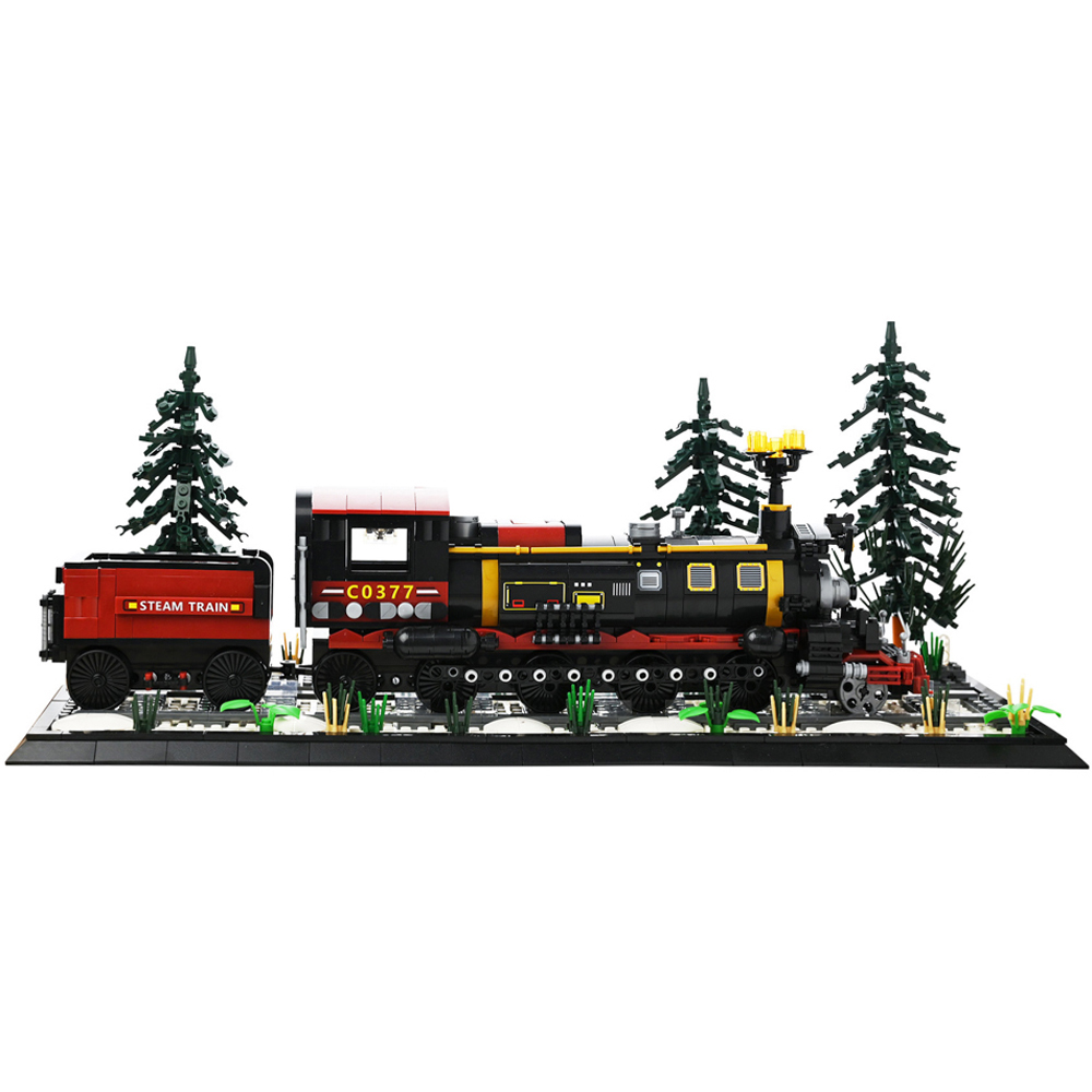 The Seasonal Gift Co. Toy Shop 1232 Piece Kids Snow Country Train Brick Building Set Image 2