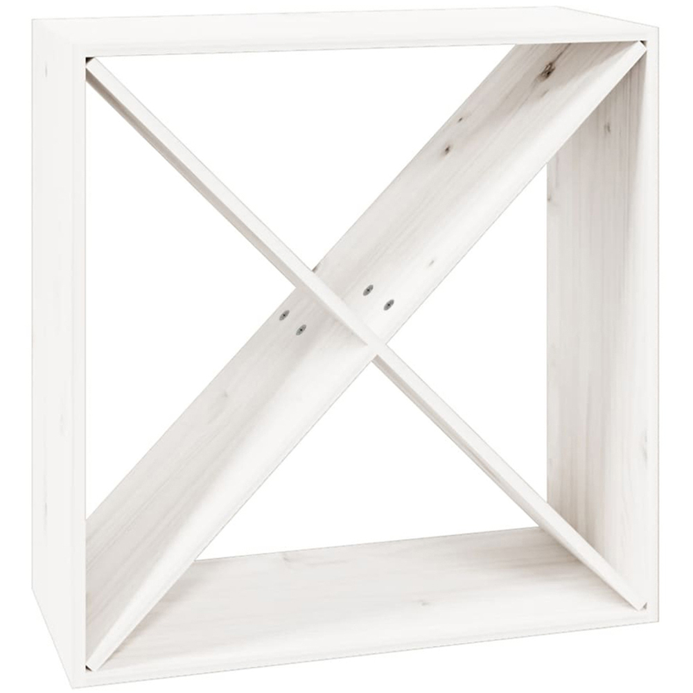 vidaXL 4 Shelf White Freestanding Wine Cabinet Image 2