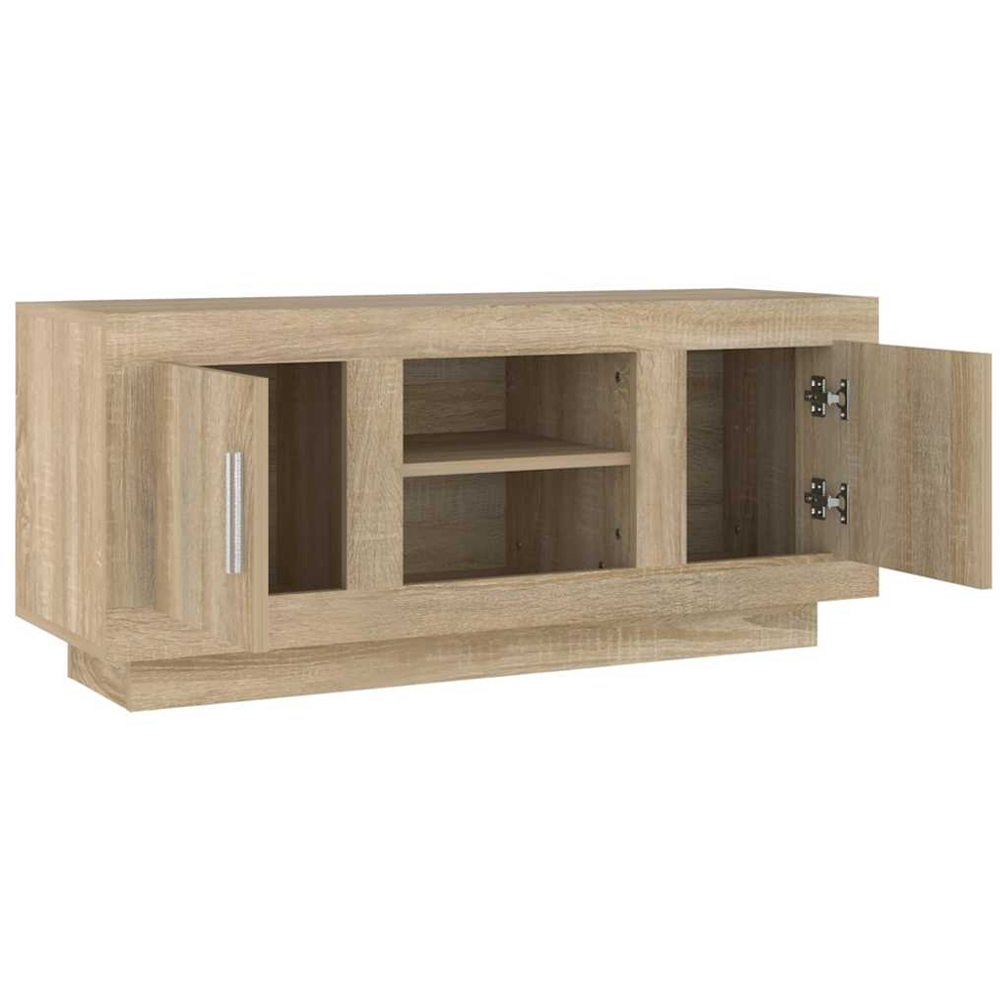vidaXL 2 Door 2 Shelf Sonoma Oak TV Cabinet Image 7