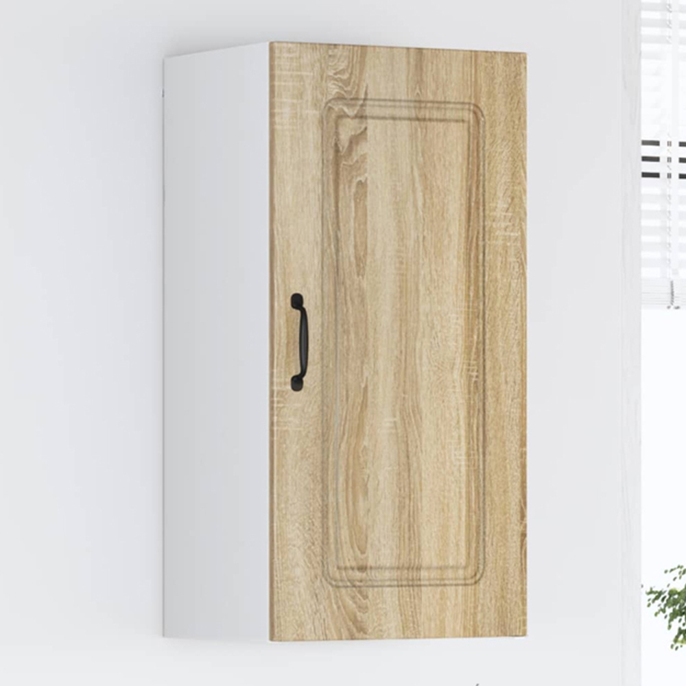 vidaXL Kalmar Single Door Sonoma Oak Wall Kitchen Cabinet Image 1
