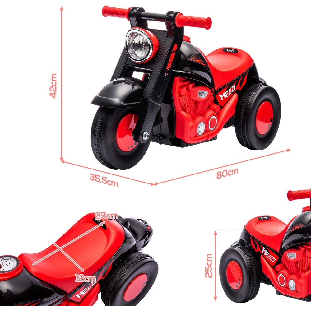 AIYAPLAY Red Foot to Floor Ride On Car Image 8