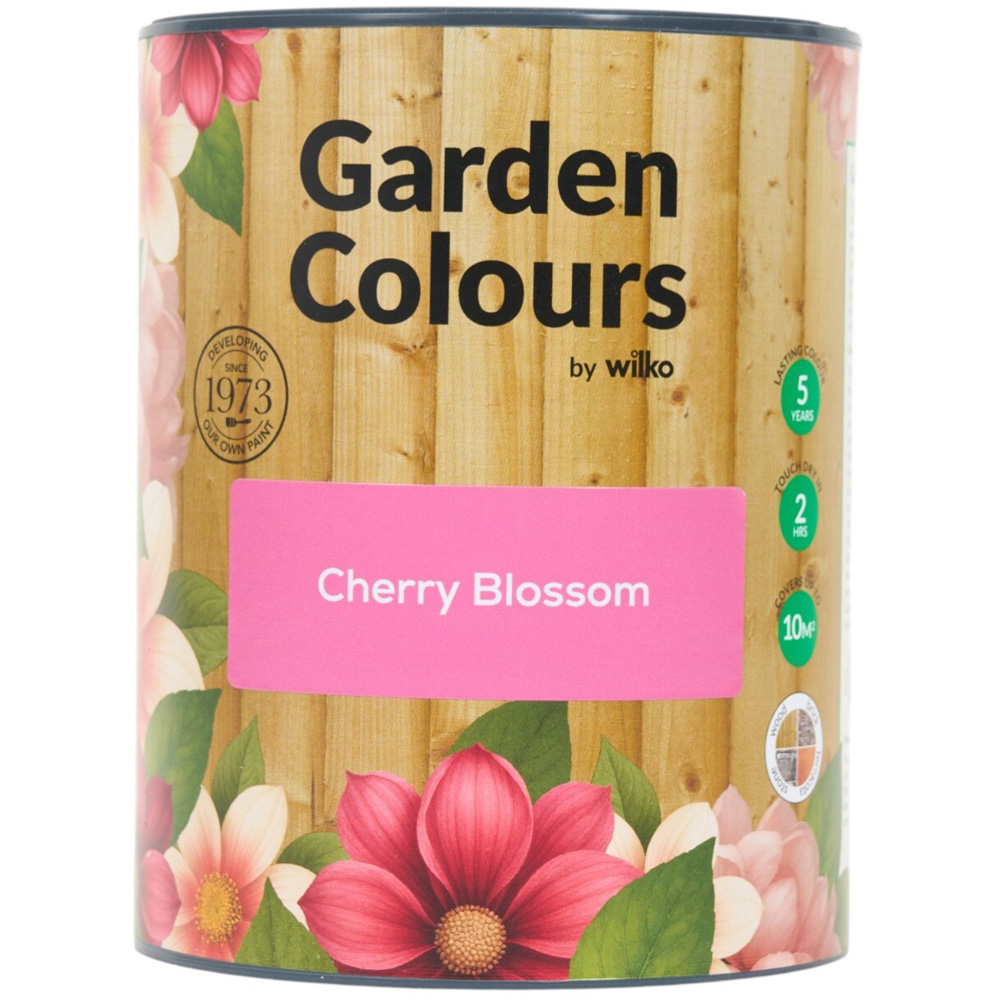 Wilko Garden Colours Cherry Blossom Wood Paint 1L Image 9