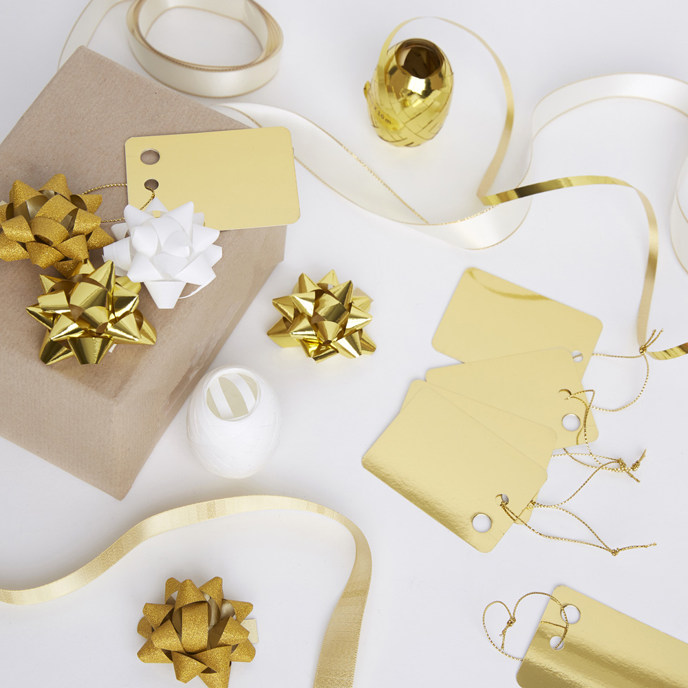 Create Christmas Metallic Gold Gift Bows Kit Image 2
