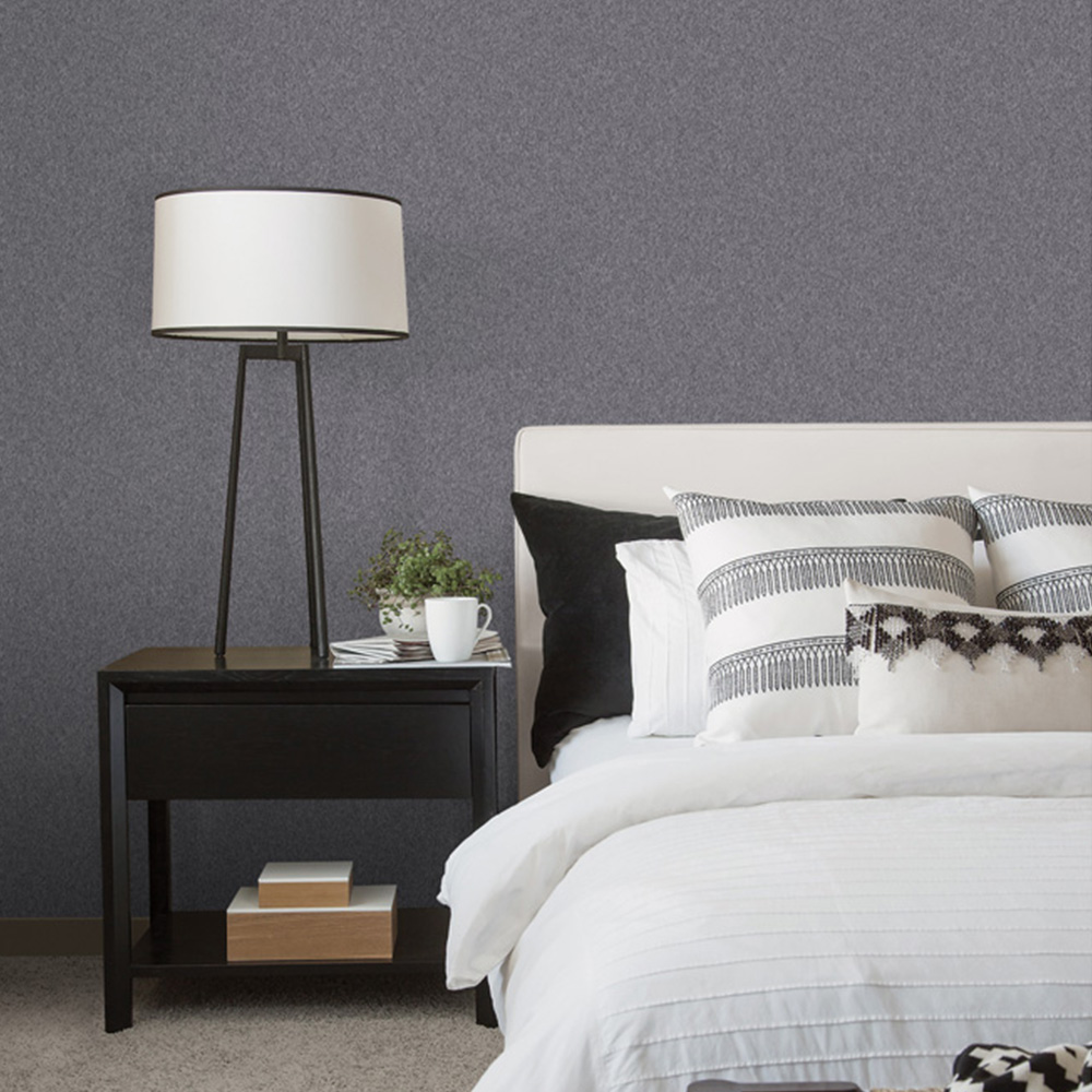 Galerie Natural FX Textured Charcoal Wallpaper Image 2