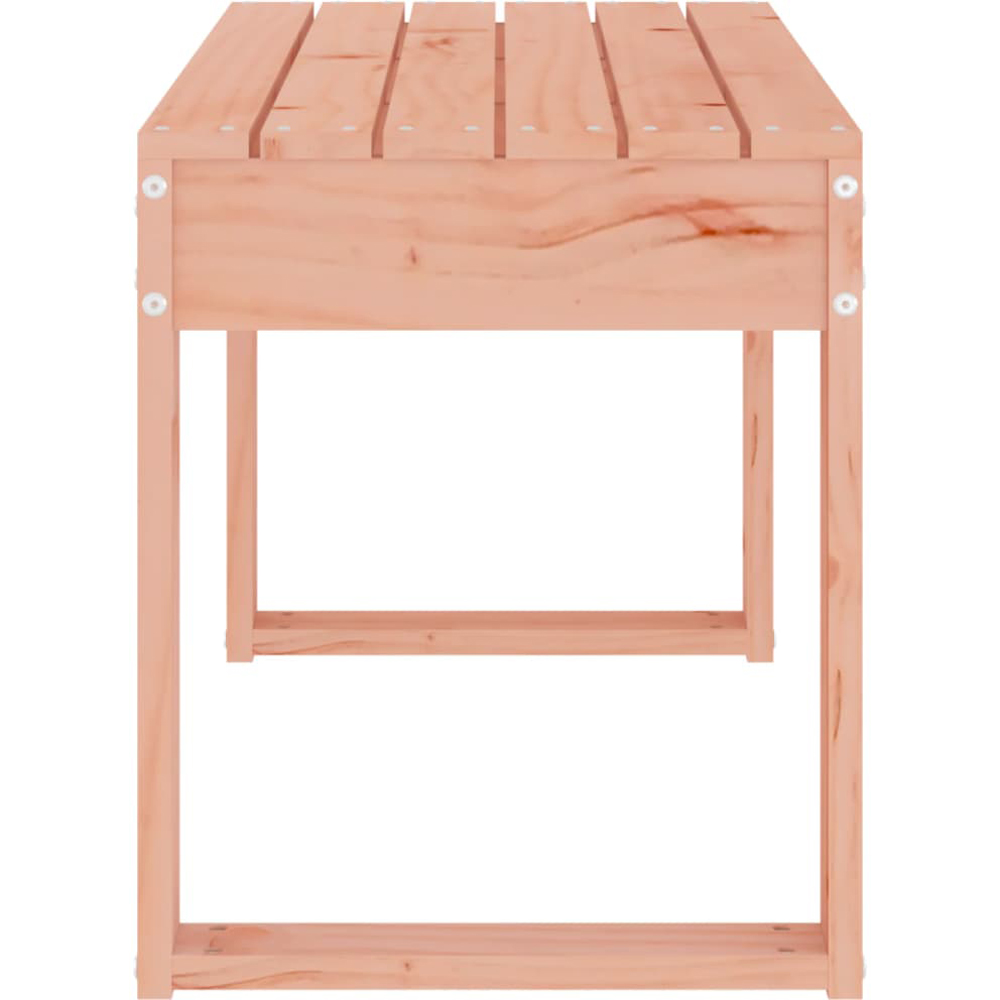 vidaXL Natural Solid Douglas Wood Slatted Garden Bench 80 x 38 x 45cm Image 5