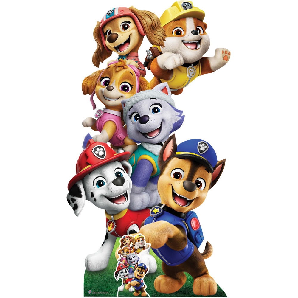 Star Cutouts Paw Patrol Group Shot Cardboard Cutout 5.4ft Image 1