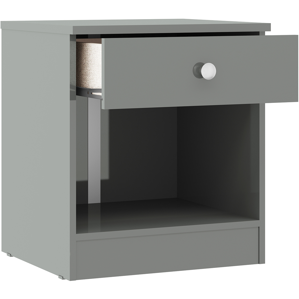 Seconique Denver 3 Piece Grey Gloss Furniture Set Image 5