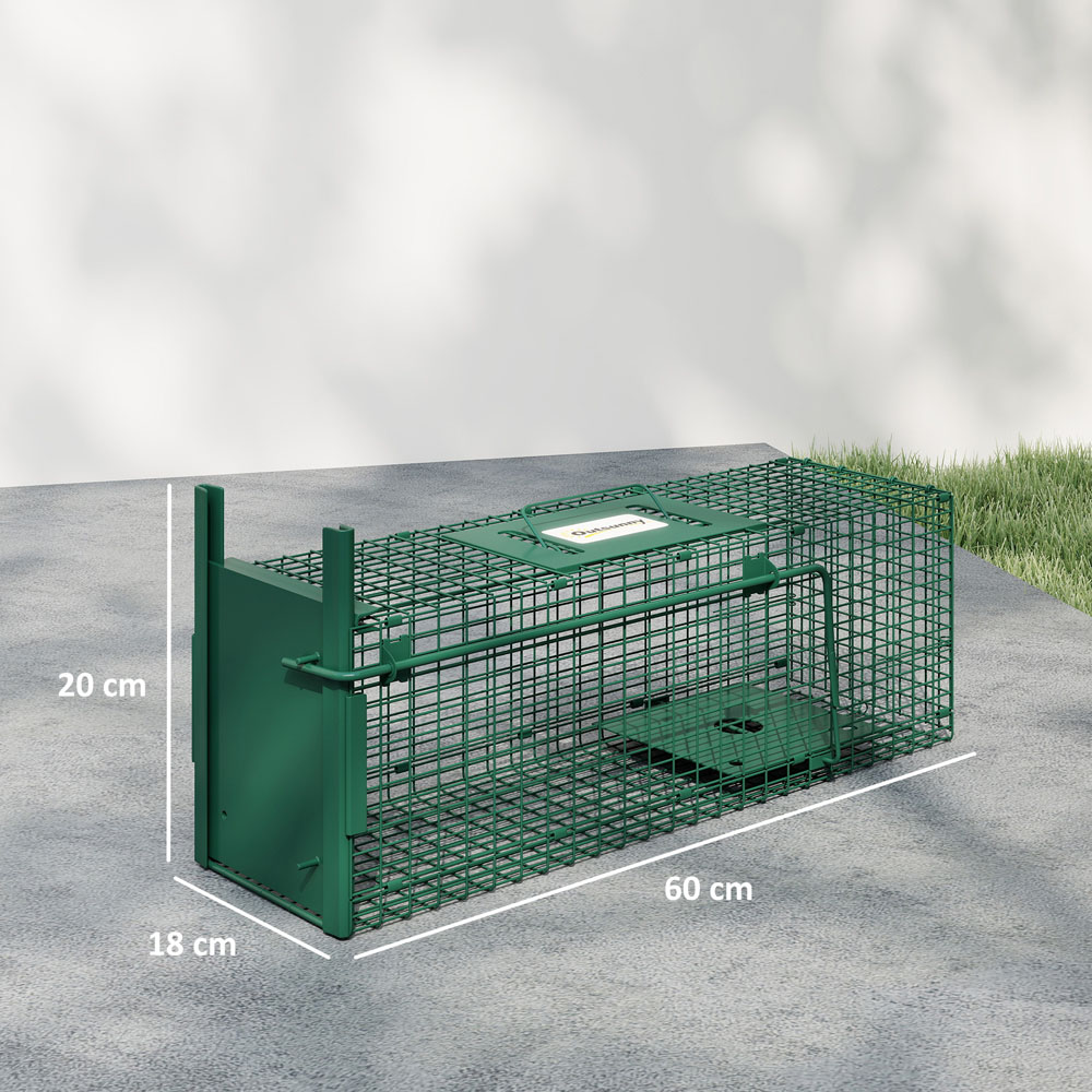 Outsunny Dark Green Single Door Rat Trap Image 9
