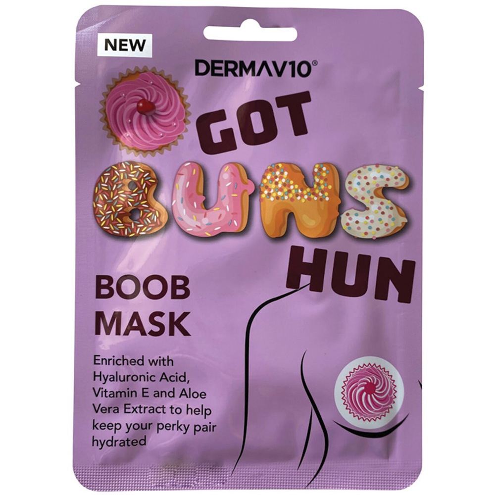 Single DermaV10 Bum or Boob Mask in Assorted styles Image 2