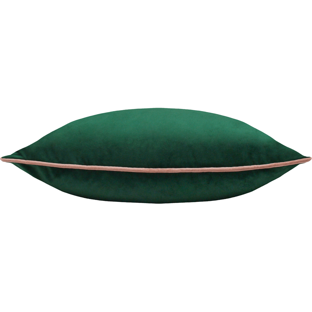 Furn Meridian Emerald and Blush Velvet Cushion 45 x 45cm Image 3