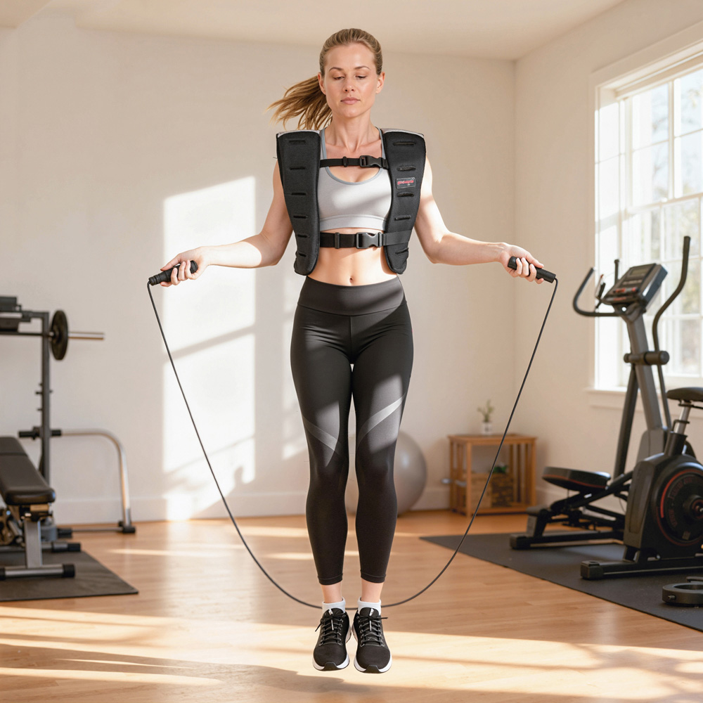 SPORTNOW Weighted Vest with Adjustable Straps and Reflective Strips 10kg Image 4