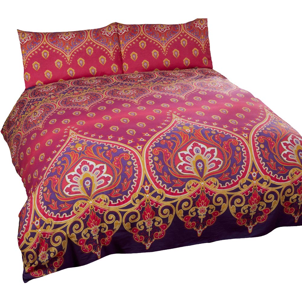 Rapport Home Asha King Size Ruby Duvet Set Image 2
