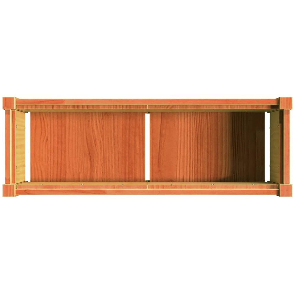 vidaXL Brown Solid Pine Wood Garden Planter 31 x 90 x 31cm 2 Pack Image 8