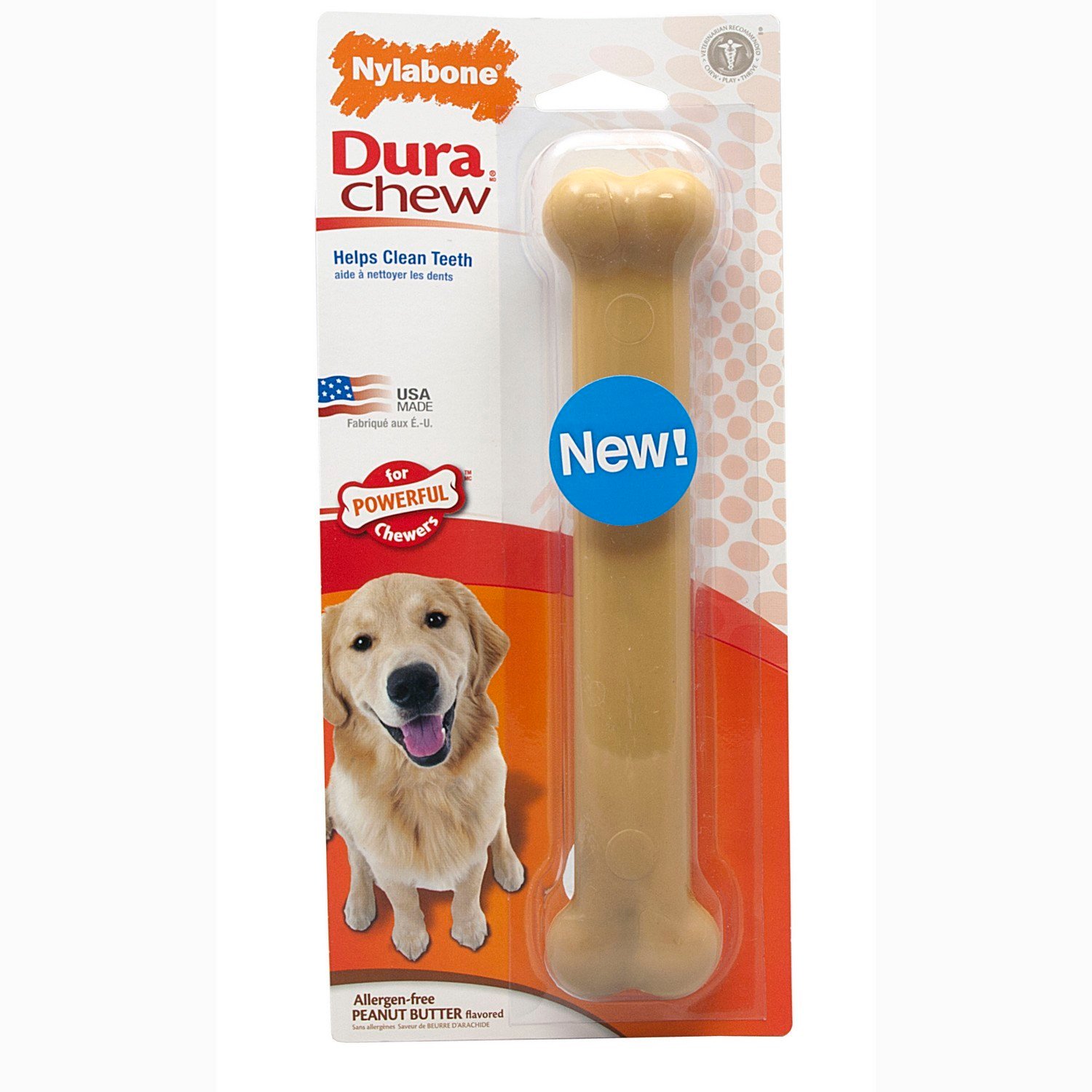 Nylabone Peanut Butter Chew Bone - Giant Image