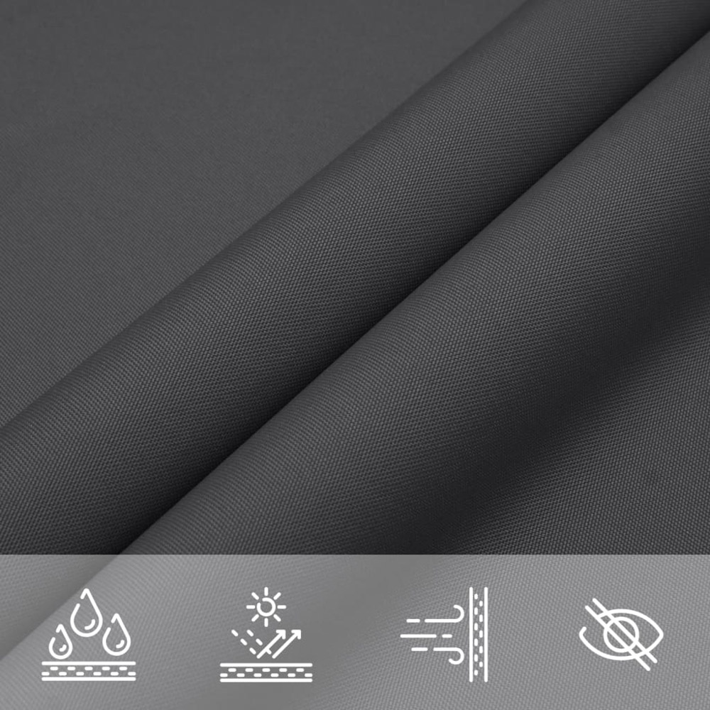 vidaXL Anthracite Triangular Sun Shade Sail 2 x 2 x 2m Image 7