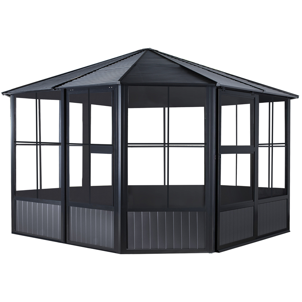 Sojag Charleston 3.7 x 3.7m Grey Solarium Image 1