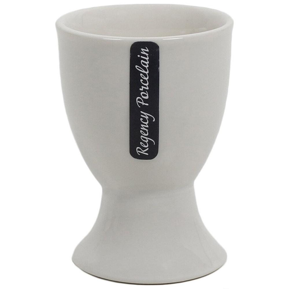 Set of 4 Regency Porcelain Egg Cups - White Image