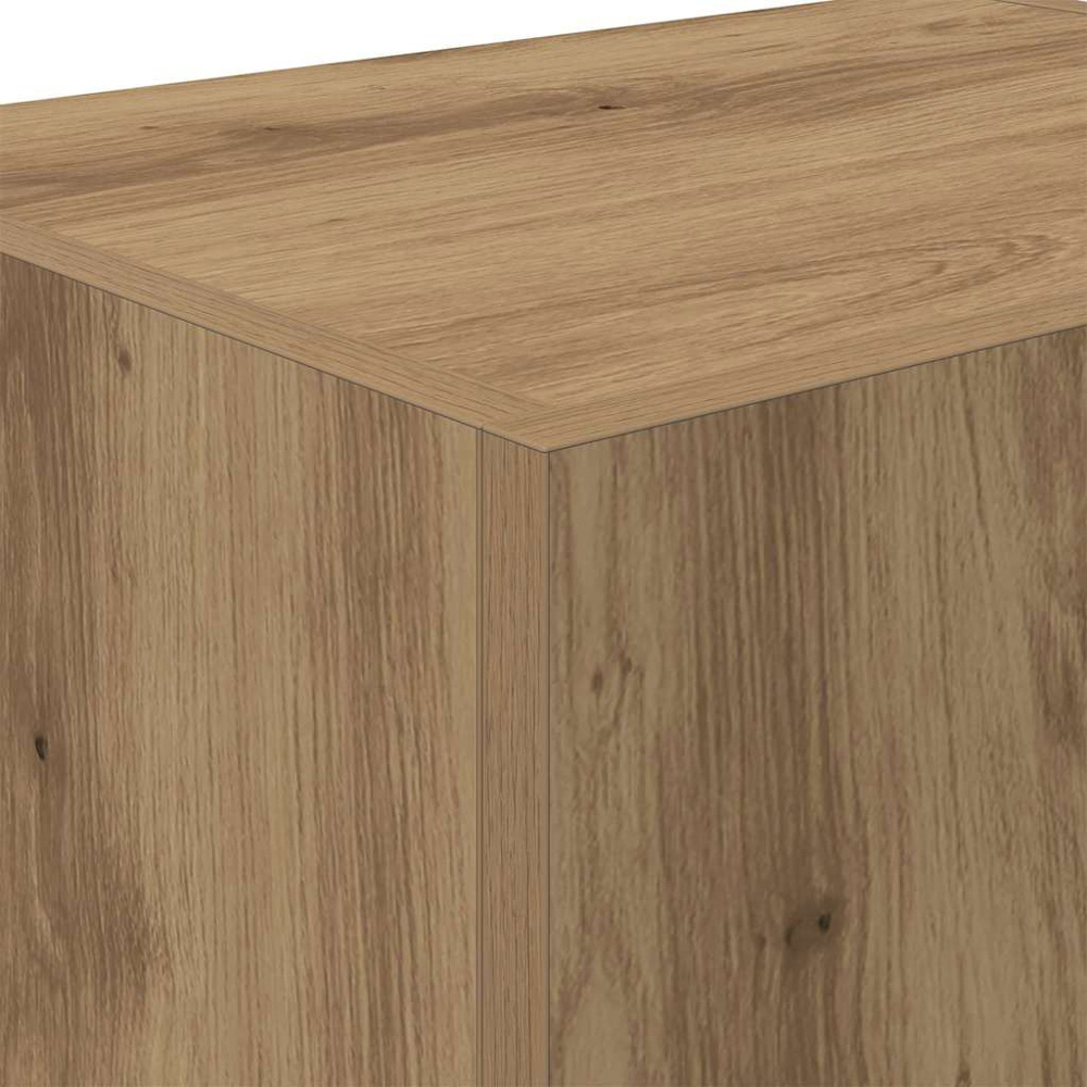 vidaXL Single Door Artisan Oak Wall Mounted Square TV Cabinet Image 9