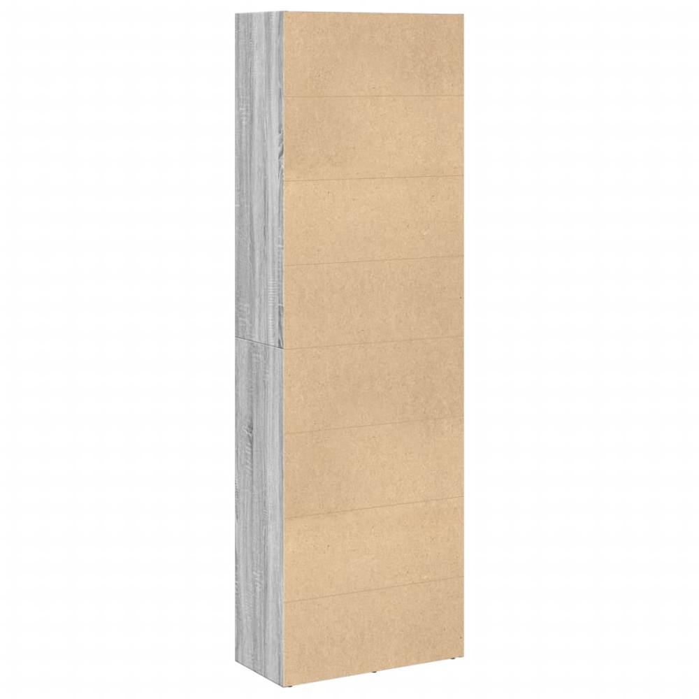vidaXL 5 Shelf Grey Sonoma Bookcase Image 3