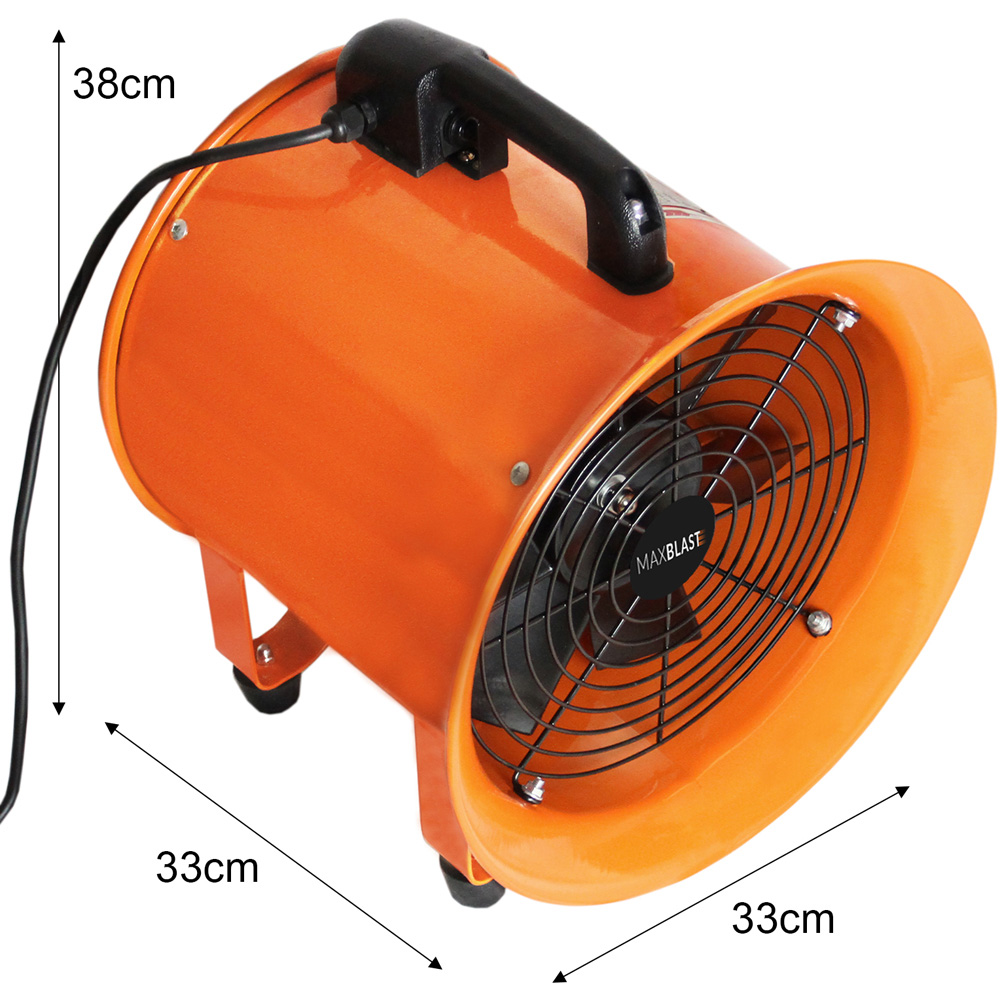 MonsterShop Maxblast 27020 250mm Dust Extractor with 12m Duct 320W Image 5