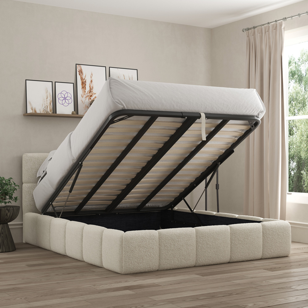 DS Living Ovella Single Latte Cubed Ottoman Bed Image 5