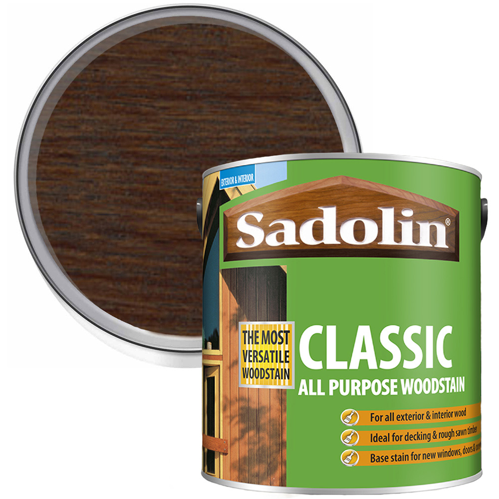Sadolin Classic Jacobean Walnut All Purpose Matt Finish Woodstain 1L Image 1