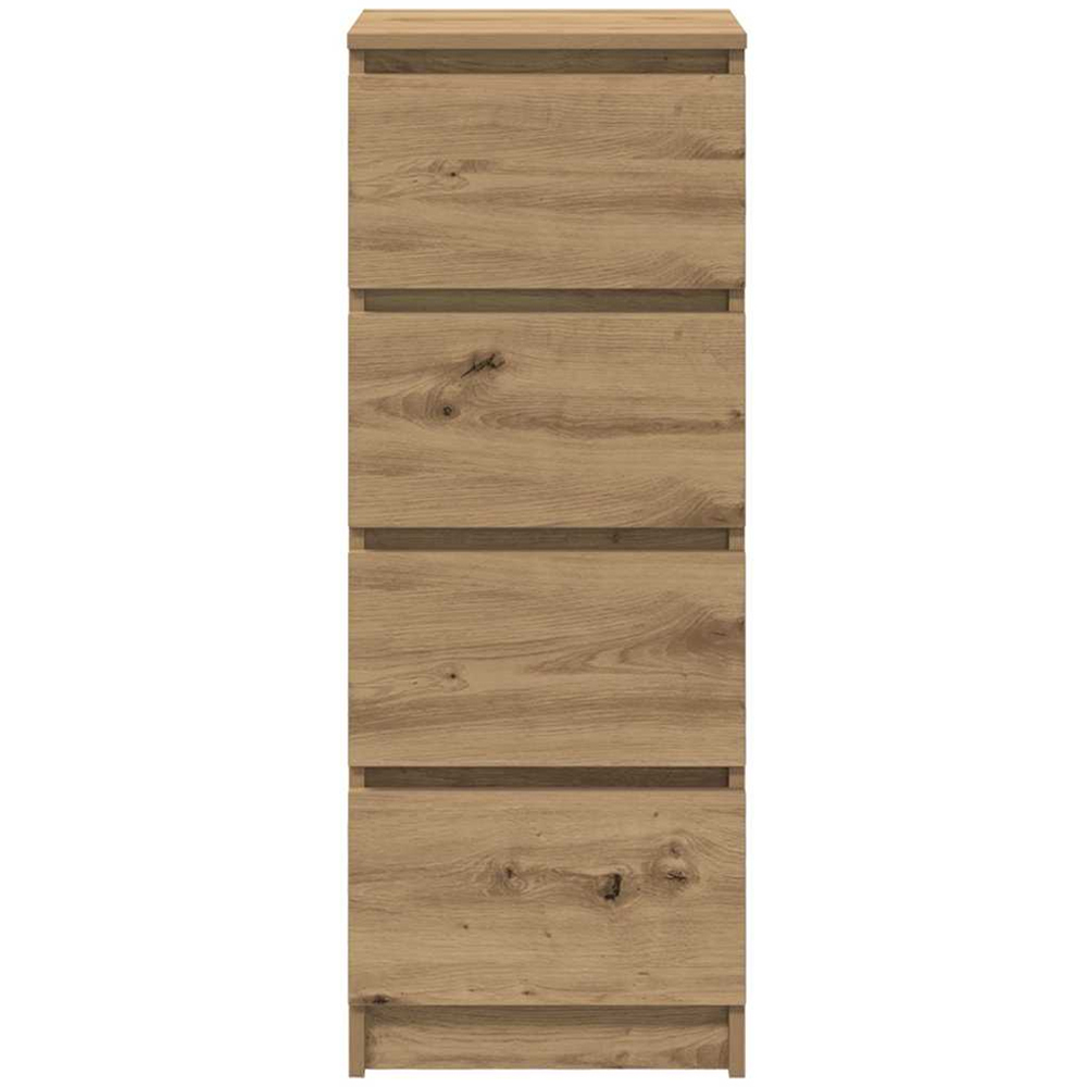 vidaXL 4 Drawer Artisan Oak Sideboard Image 6